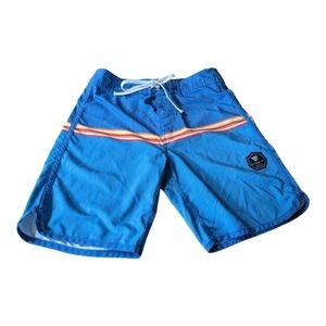 Vissla Blue Board Shorts Size 25 Surf Beach